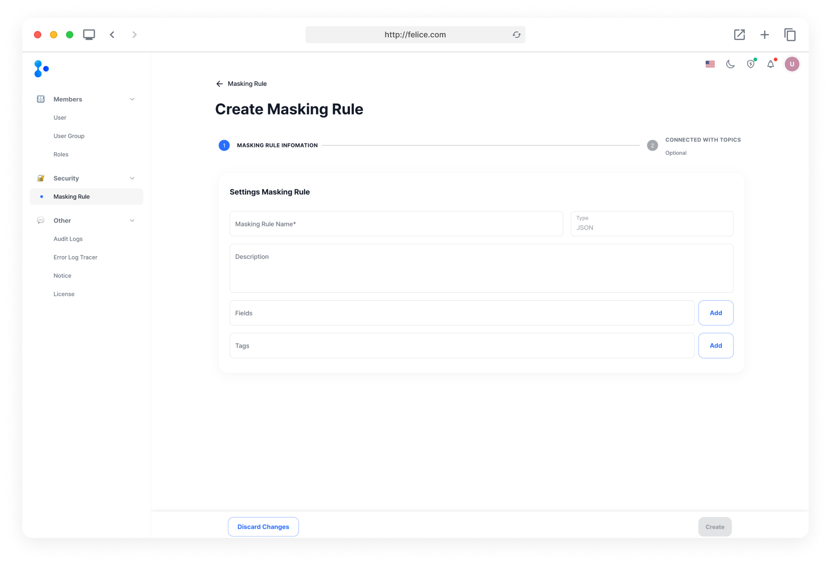 data-masking-create-step-1