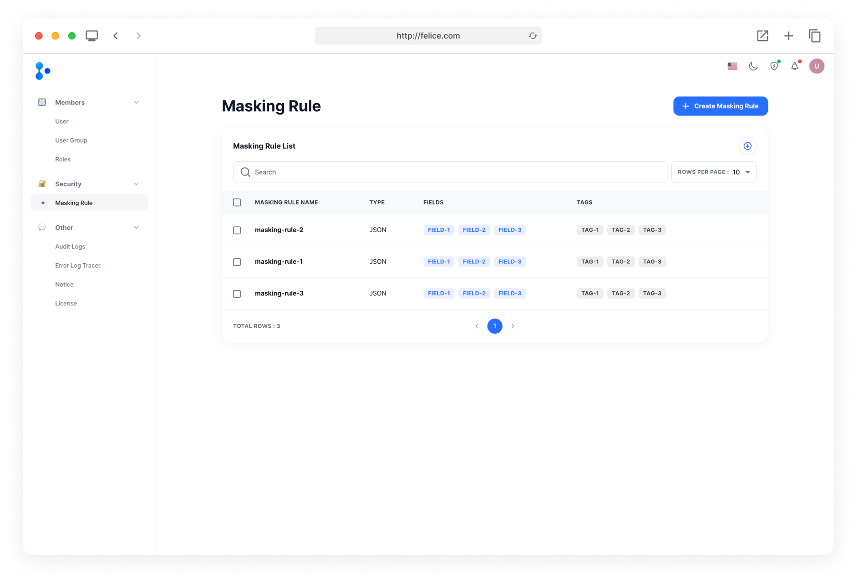 data-masking-list