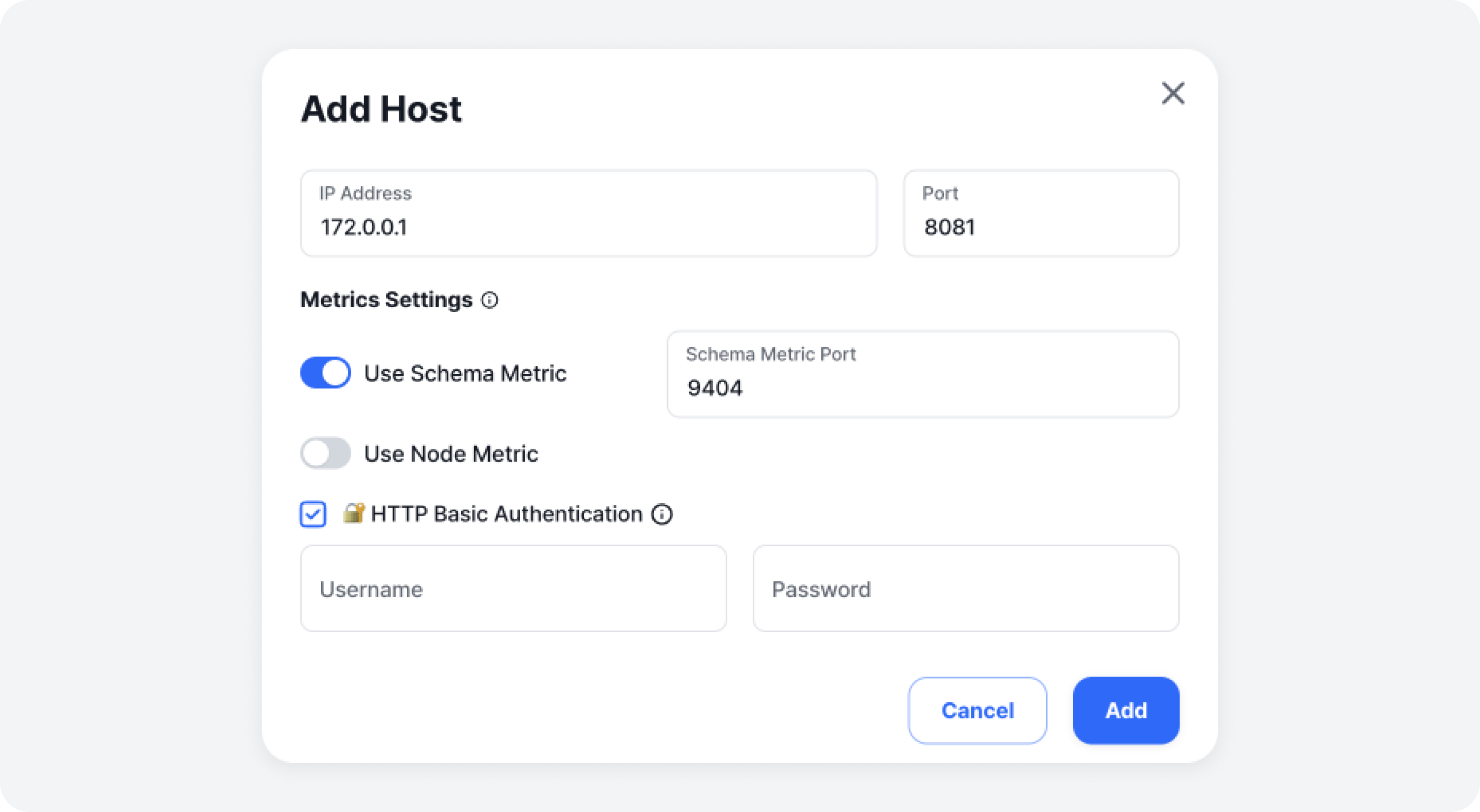 schema-registry-cluster-register-add-host-modal